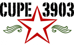 The CUPE 3903 red star logo